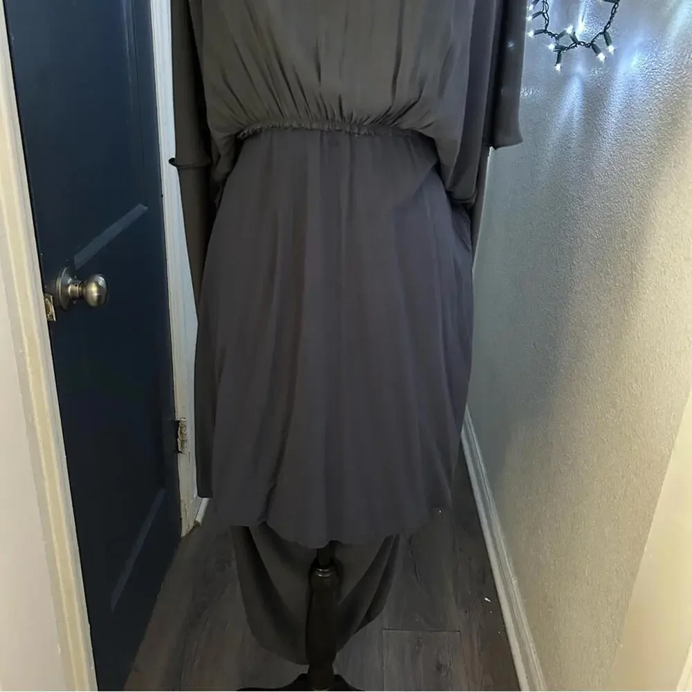 NWOT Free People Charcoal Open Harness Back Goddess Maxi Dress Size 2 - Picture 7 of 9